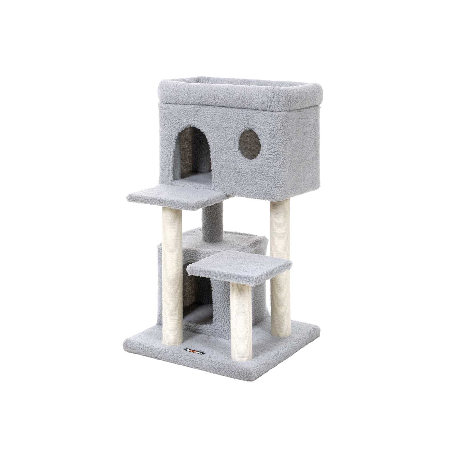 Arbre à chat 90 cm gris clair