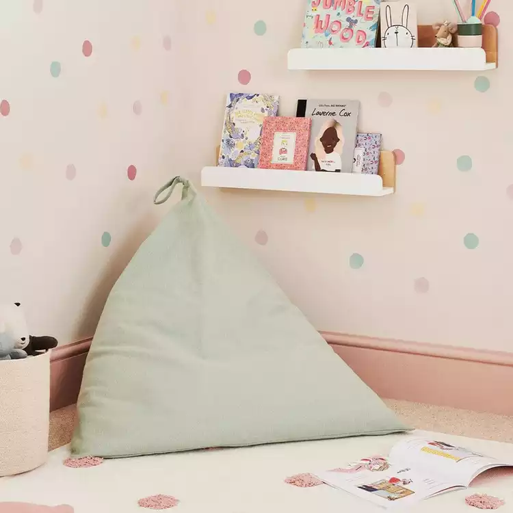 Great Little Trading Company Plain Bean Bag - Mint Green