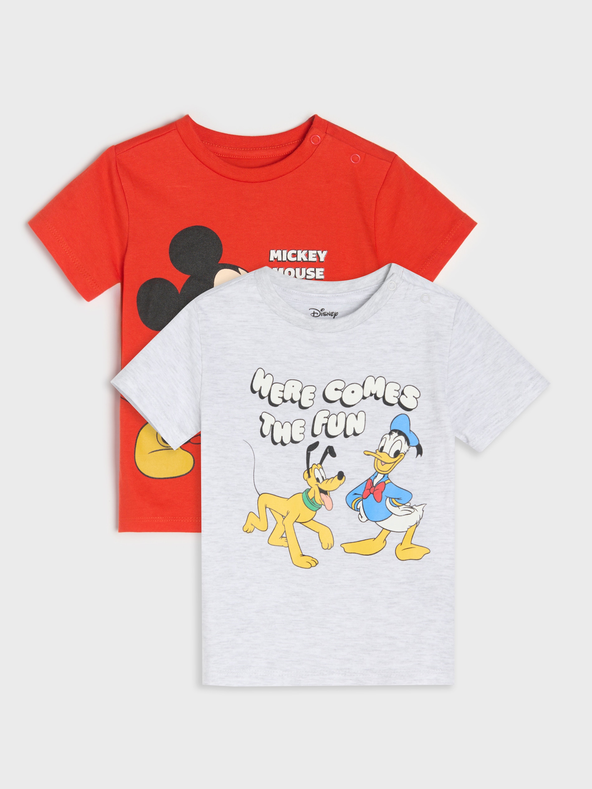 Bawełniana koszulka z nadrukiem 2 pack Mickey Mouse