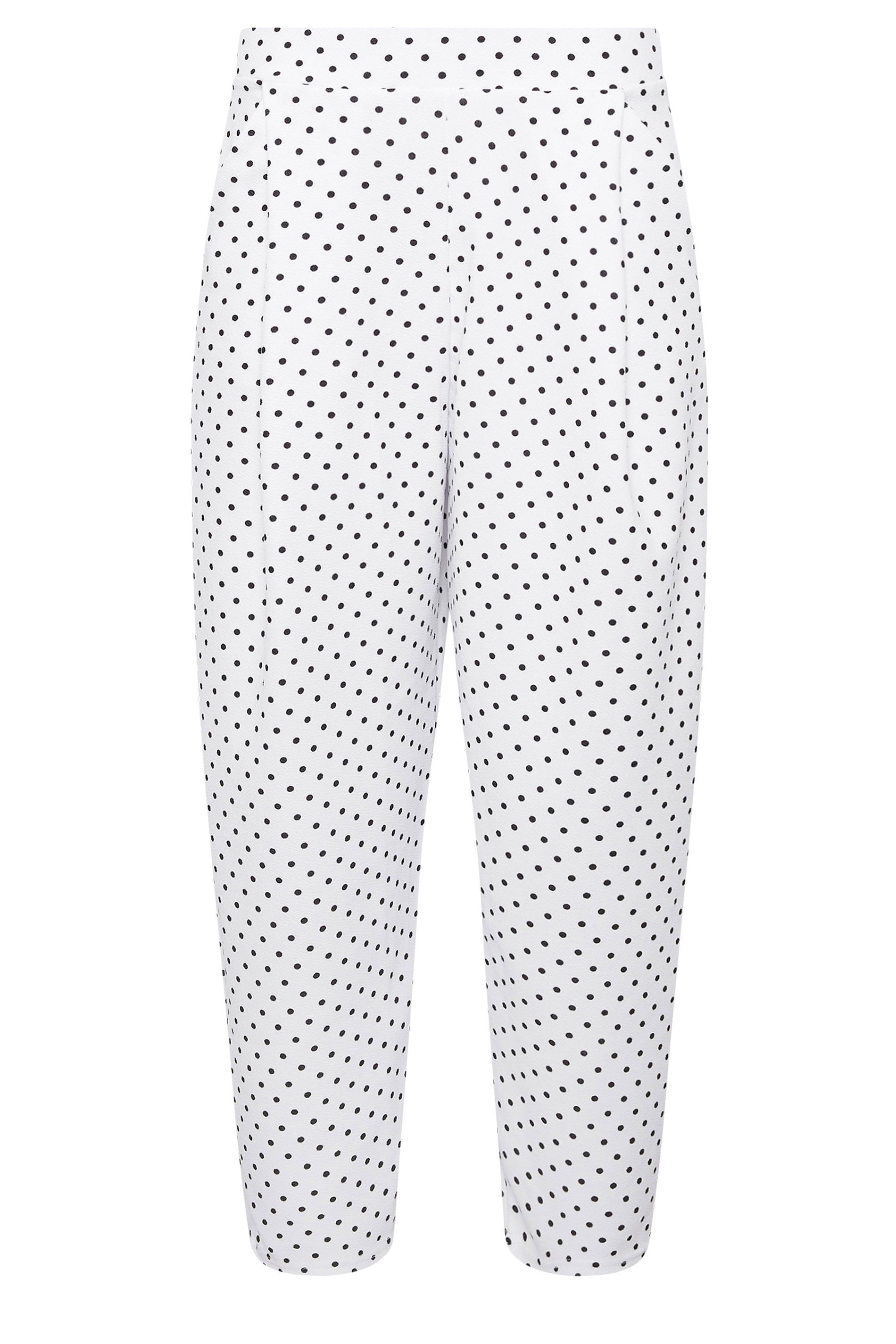 PixieGirl Petite Polka Dot Barrel Leg Trousers