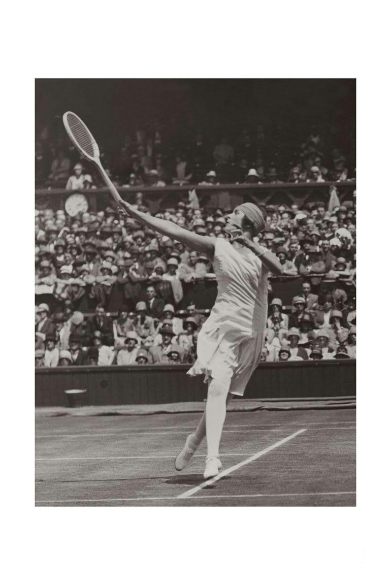 SPORT - Photo ancienne noir et blanc tennis n°11 alu 40x60cm