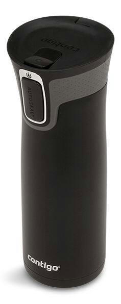 Contigo West Loop Stainless Steel Matte Black Travel Mug, 591-mL