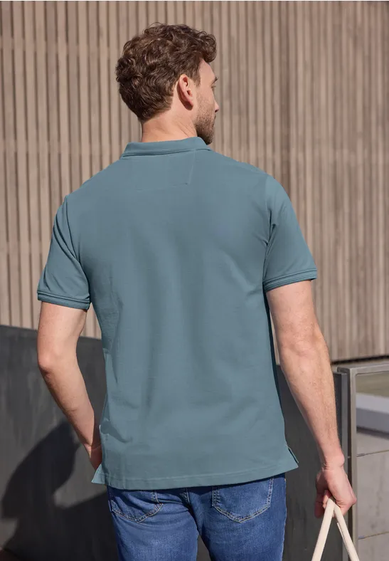 Basic Komfort-Poloshirt mit Kurzarm