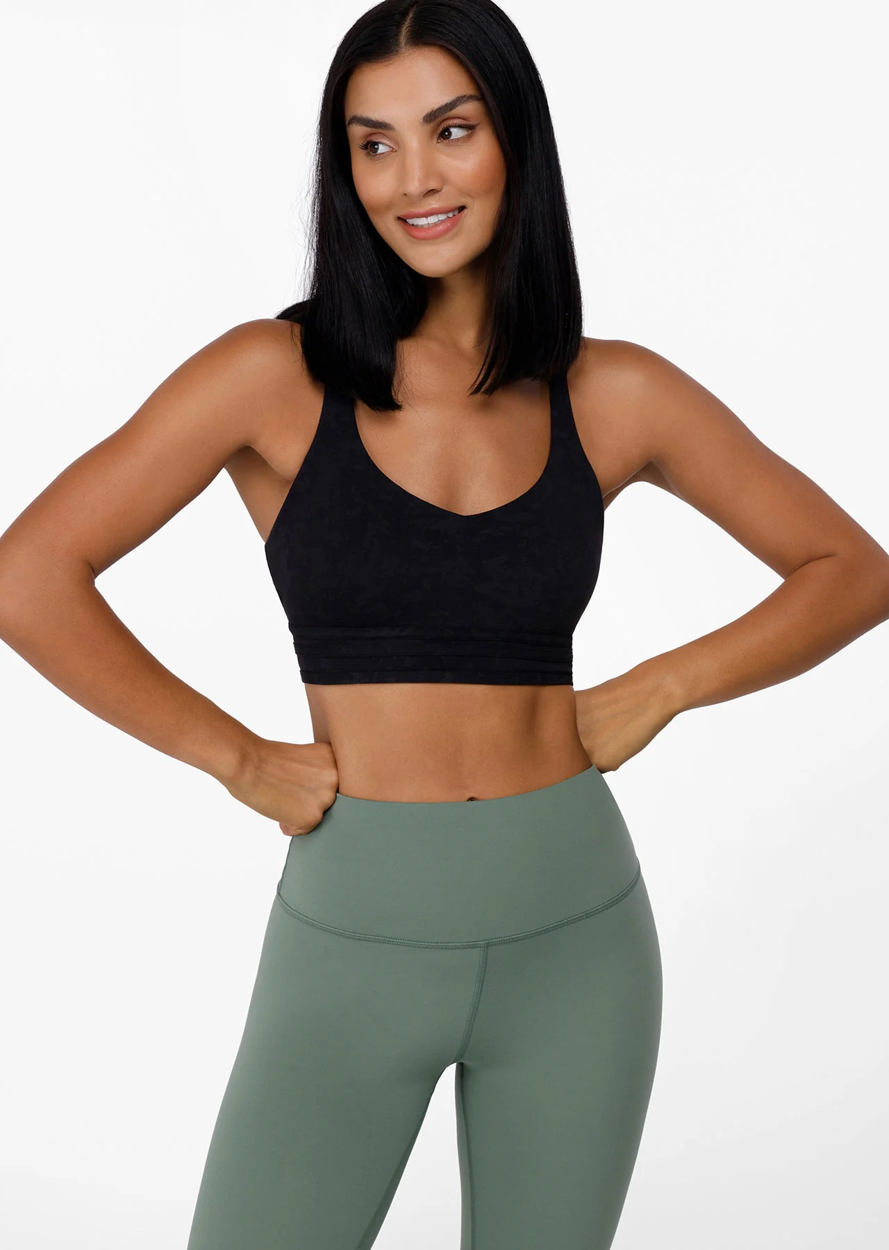 V Neck Sports Bra