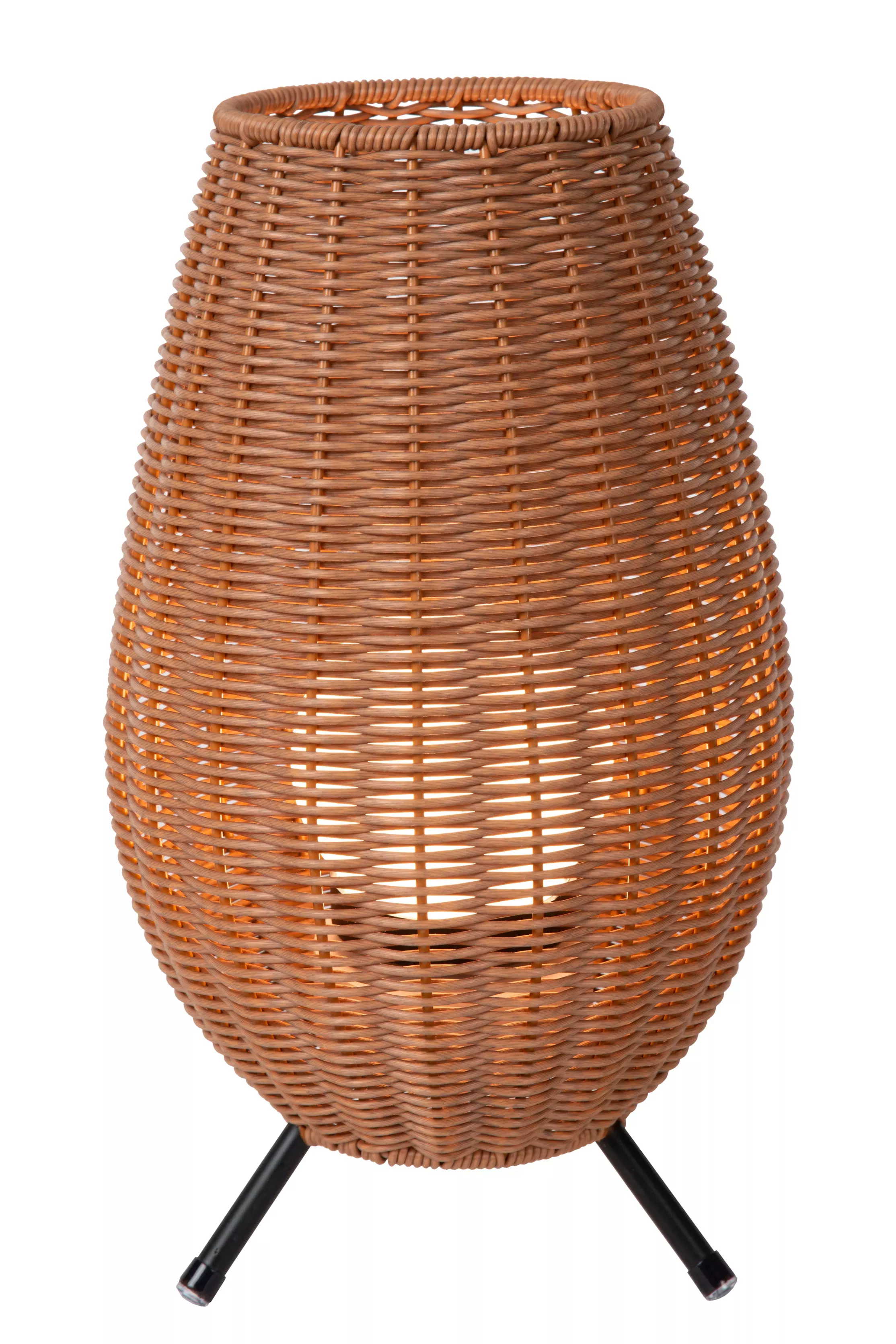 Lampa stołowa akumulatorowa COLIN brązowa LED 3W wys:36cm Lucide