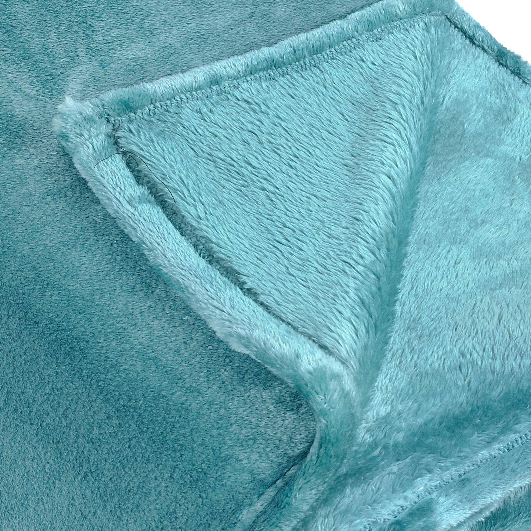 - Couverture polaire uni 180x220cm Turquoise