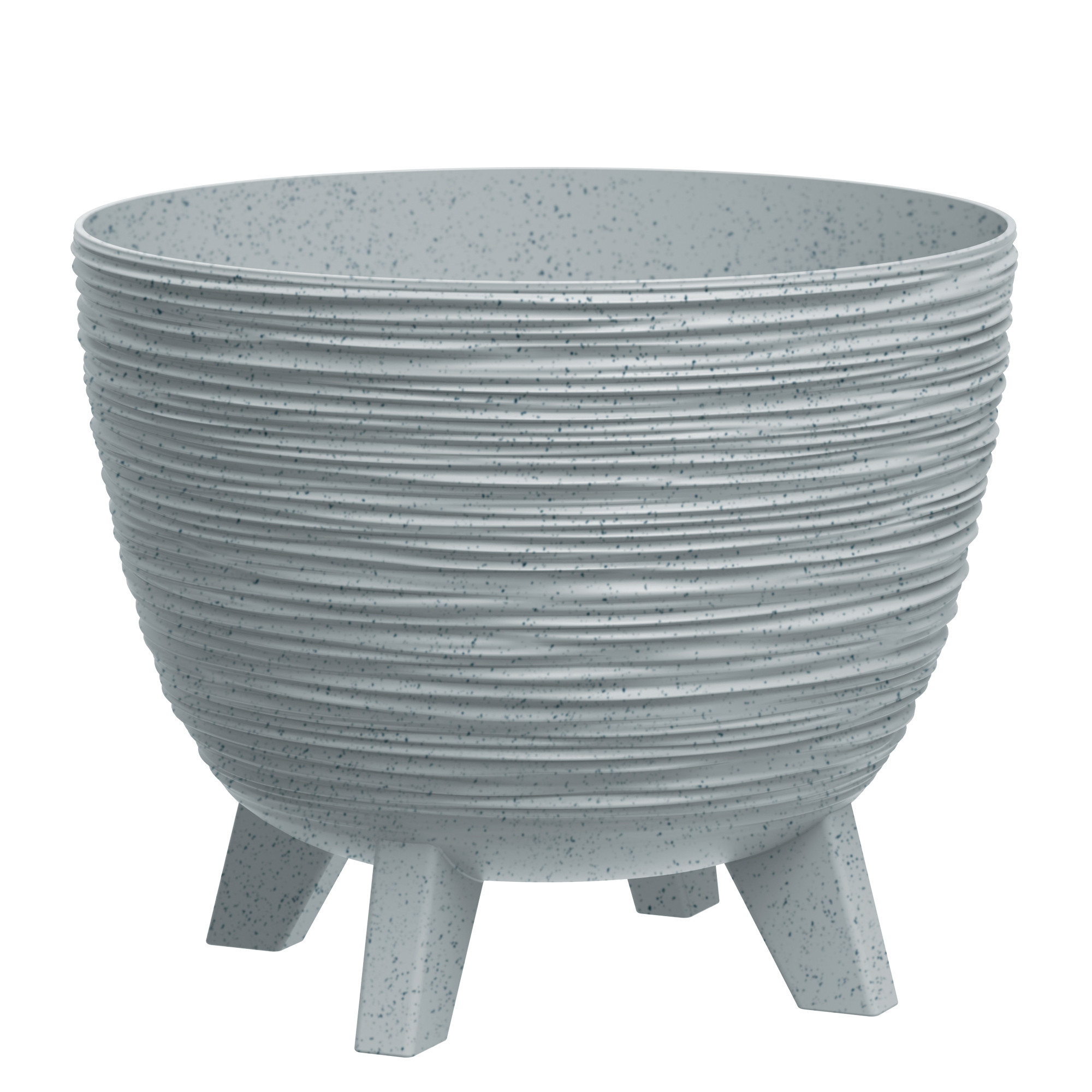 Doniczka okrągła Furu 19 cm szaryPROSPERPLAST
