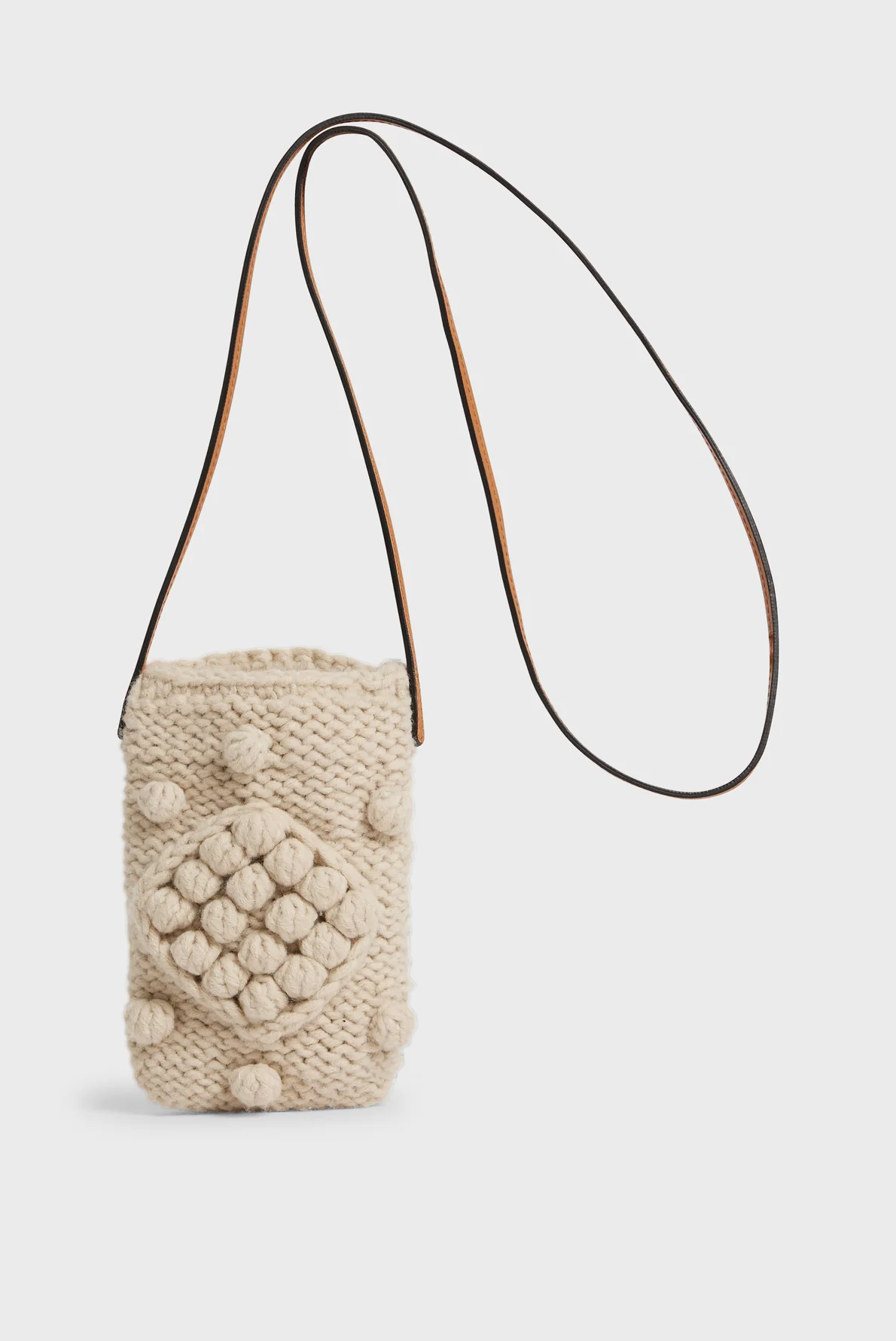 Porte téléphone en tricot - ROSIE