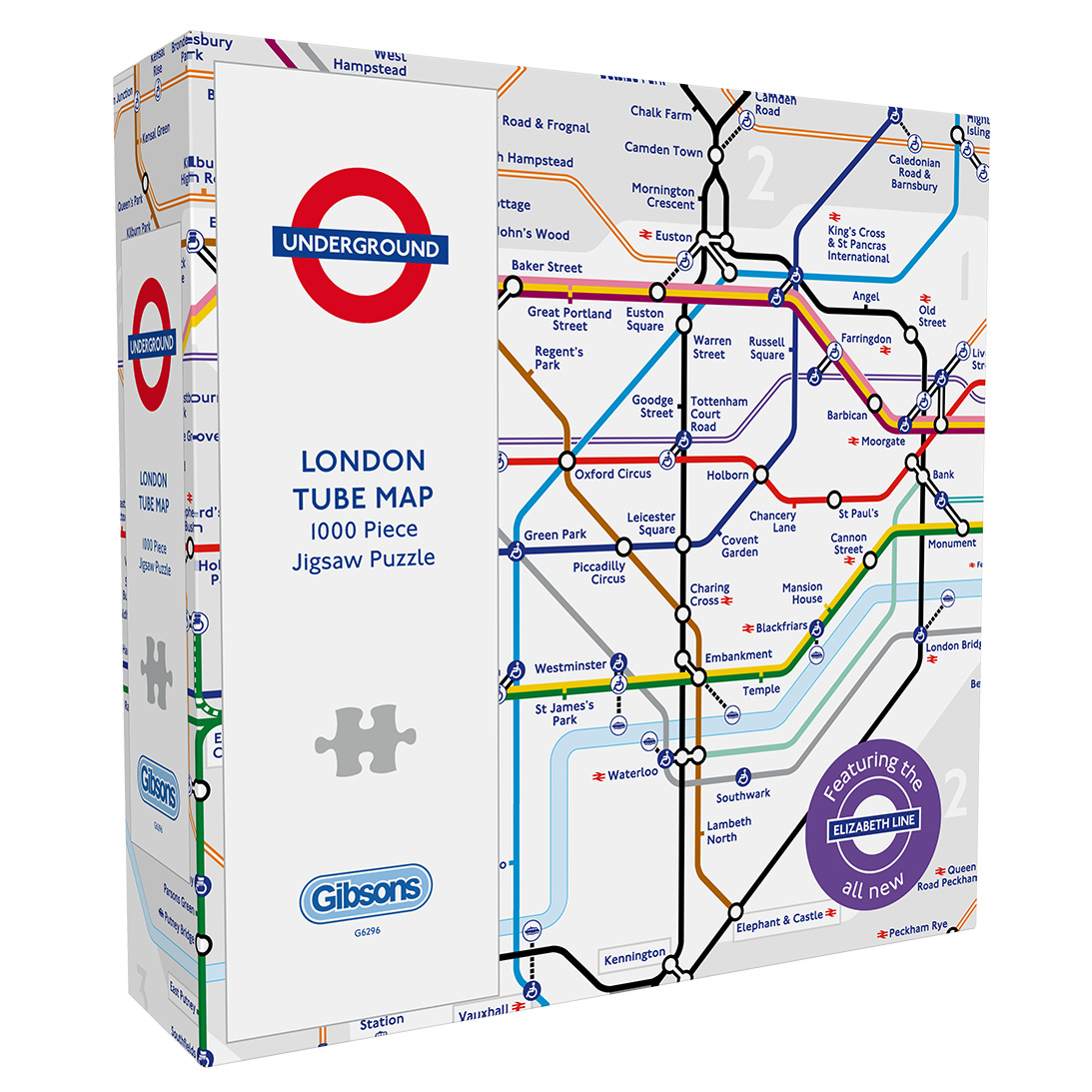 Gibsons London Tube Map Jigsaw Puzzle 1000 Pieces
