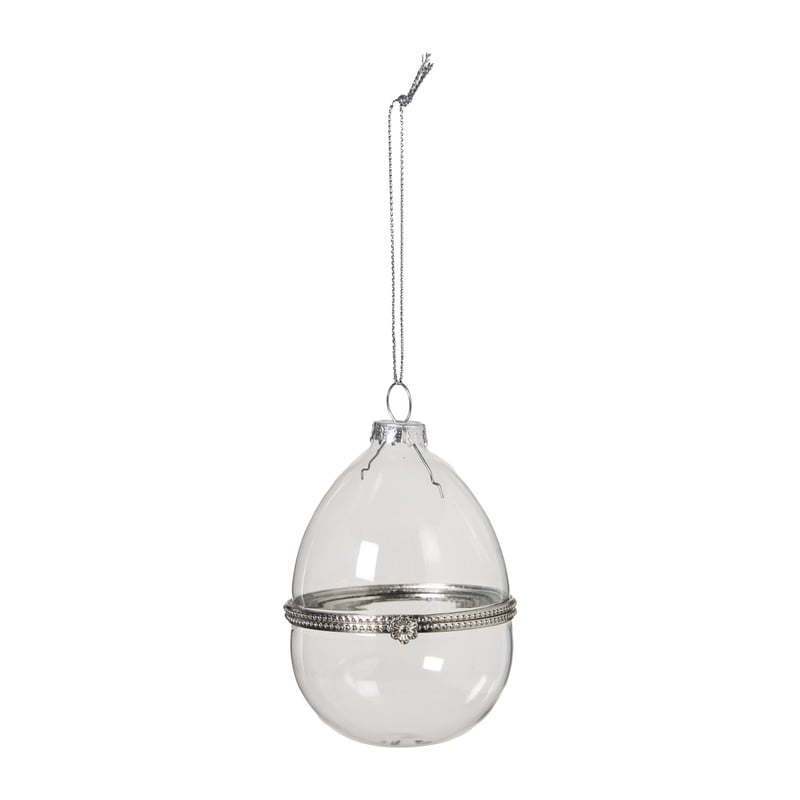 Paashanger glazen ei - transparant