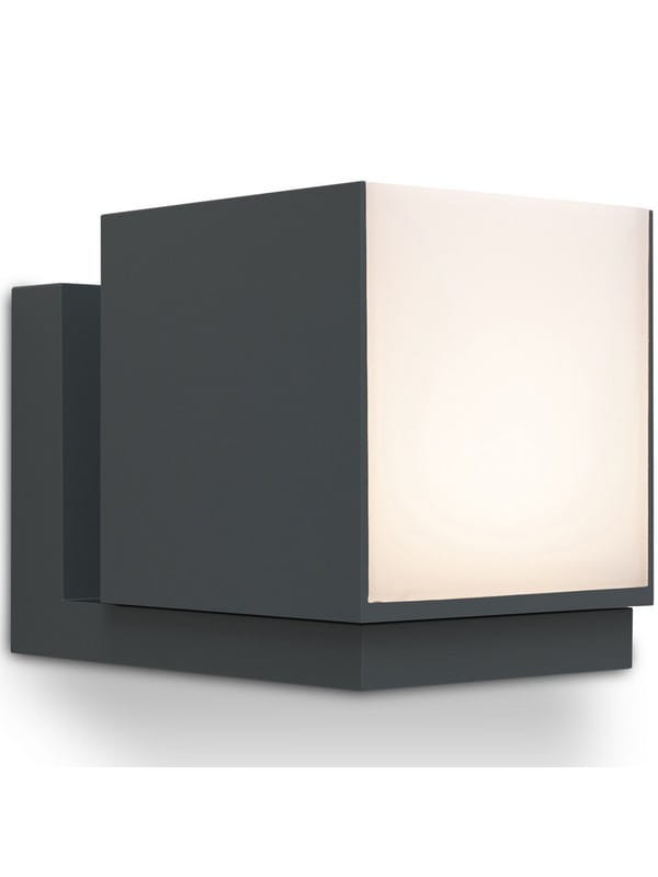 Kinkiet zewnętrzny CUBA antracytowo-biały LED 1x12W 600lm IP54 Lutec