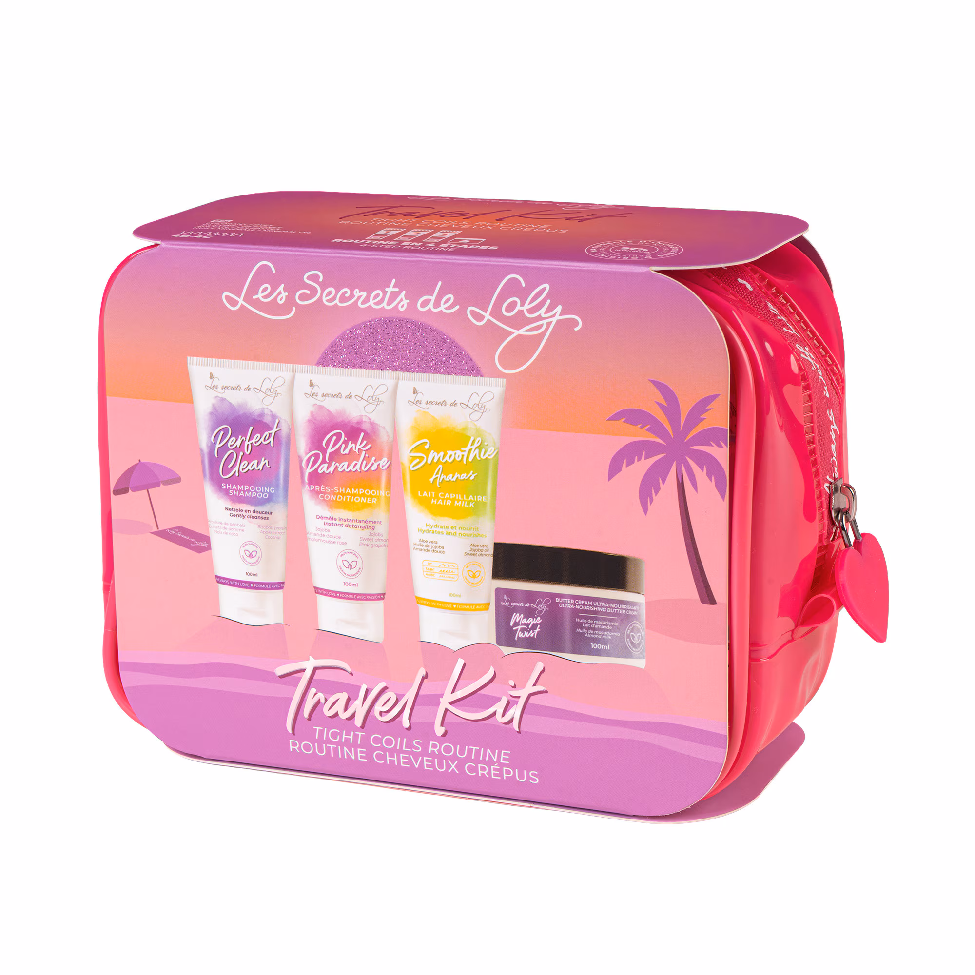 TROUSSE CHEVEUX CRÉPUSTrousse cheveux crépus - format voyage
