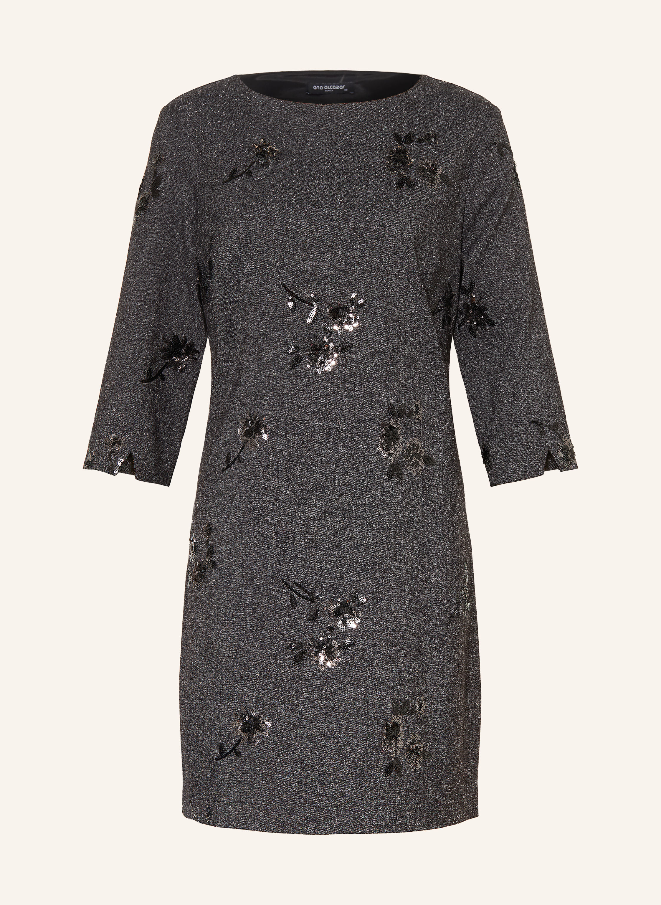 Ana Alcazar Kleid mit 3/4-Arm und Pailletten