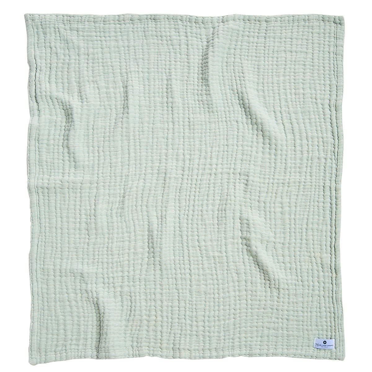 - Couverture mousseline bebe coton vert 80x80 cm
