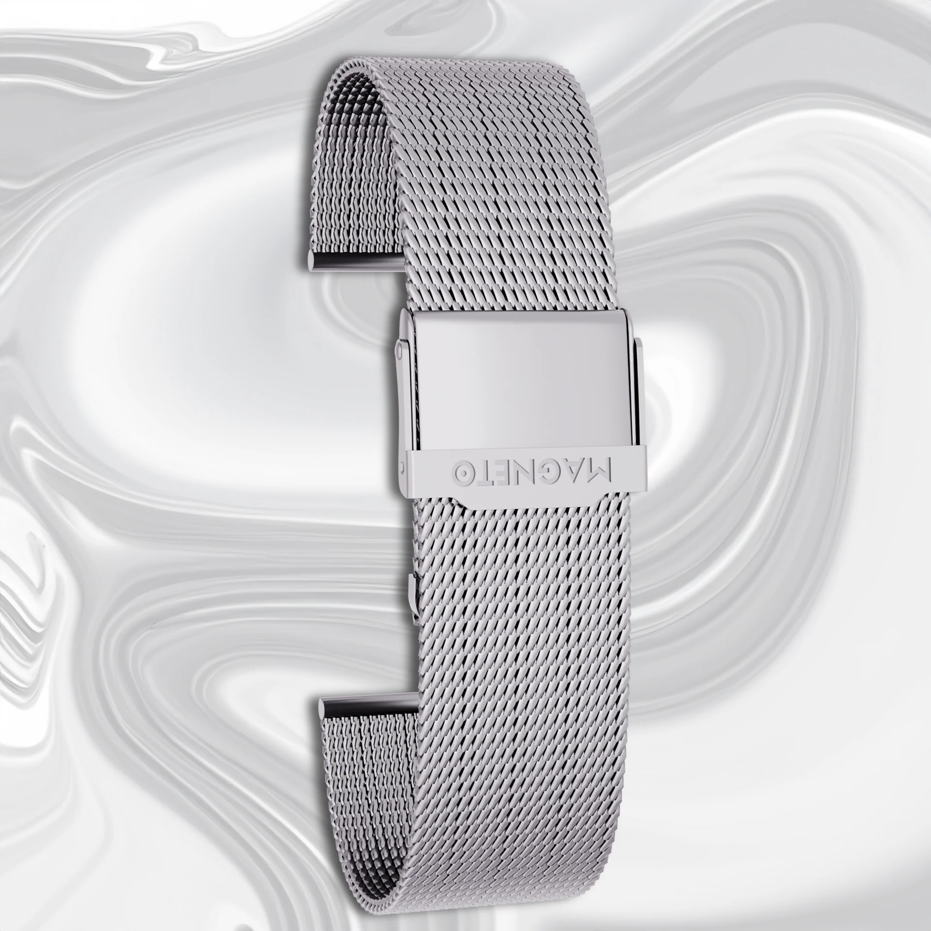 Mesh bracelet silver (16mm)