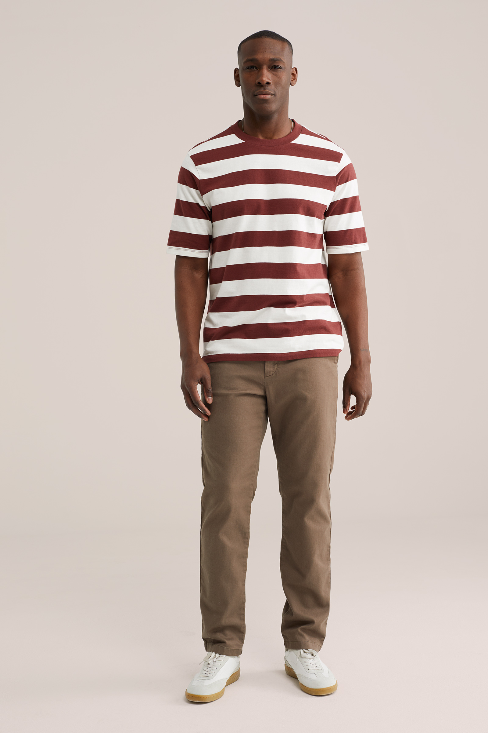 Heren regular fit flex chino