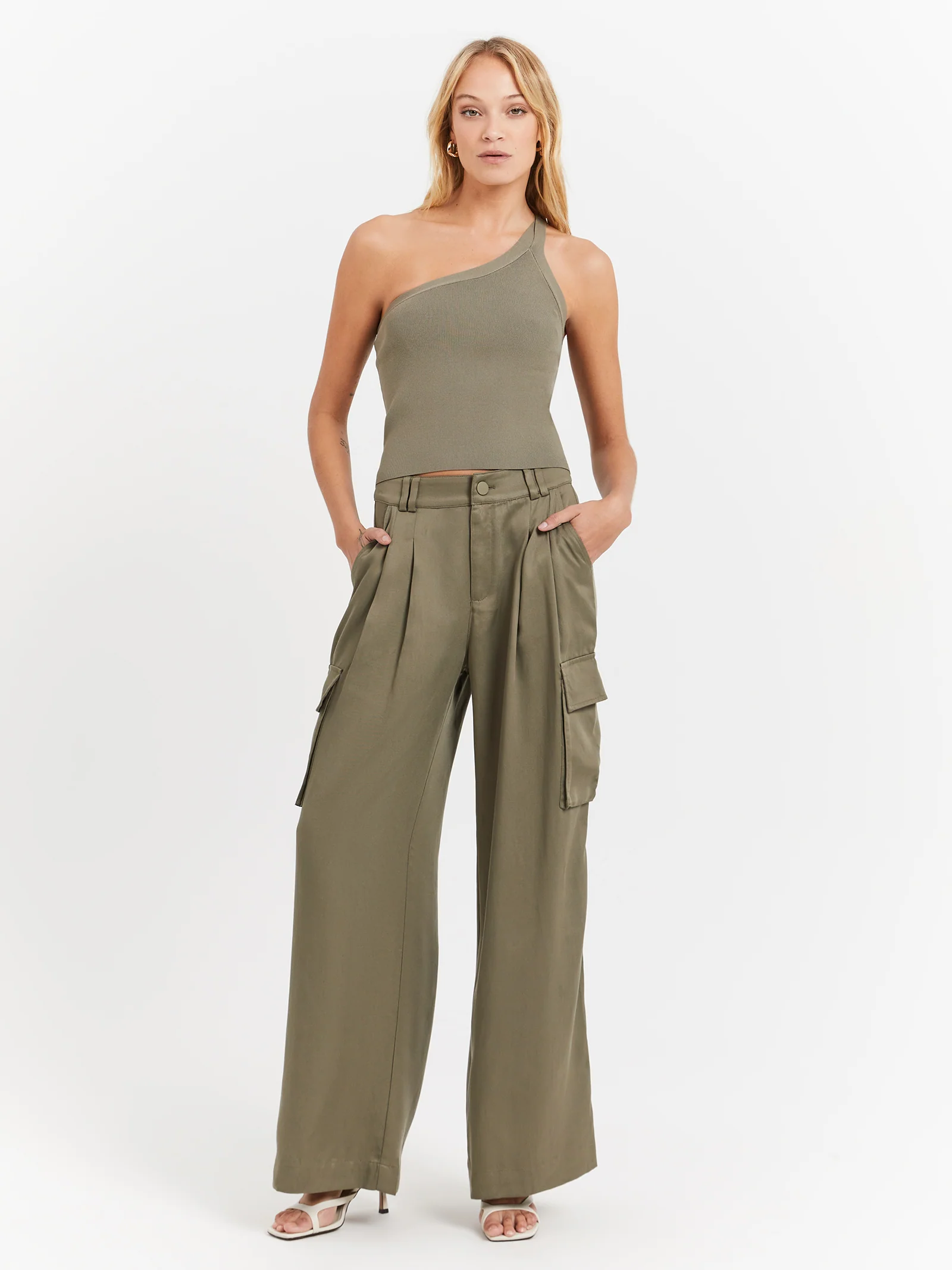 Evie Luxe Assymetric Knit Tank