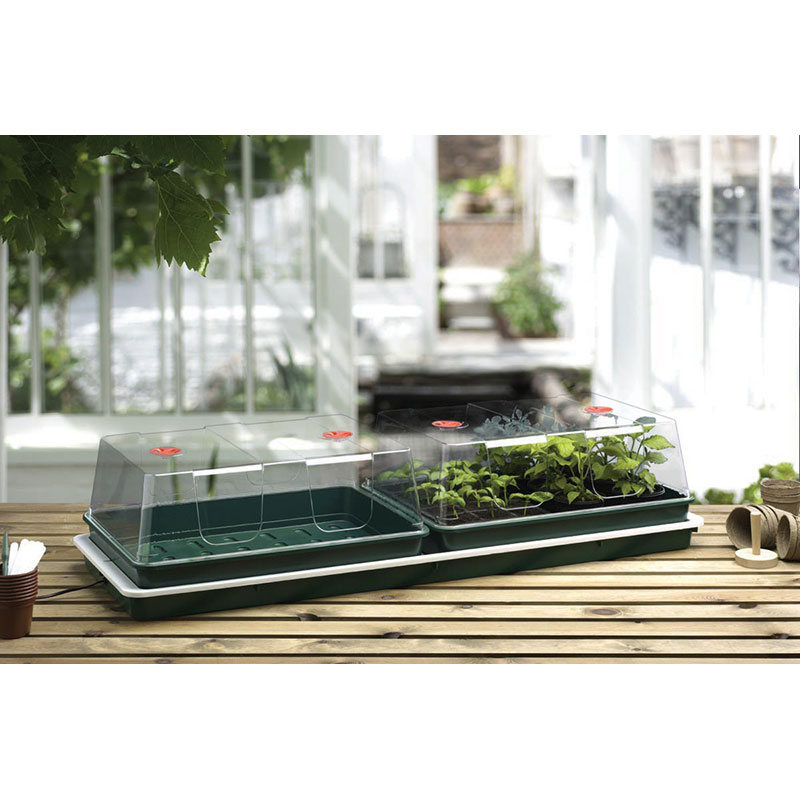 Minidrivhus med ställbar termostat 100W