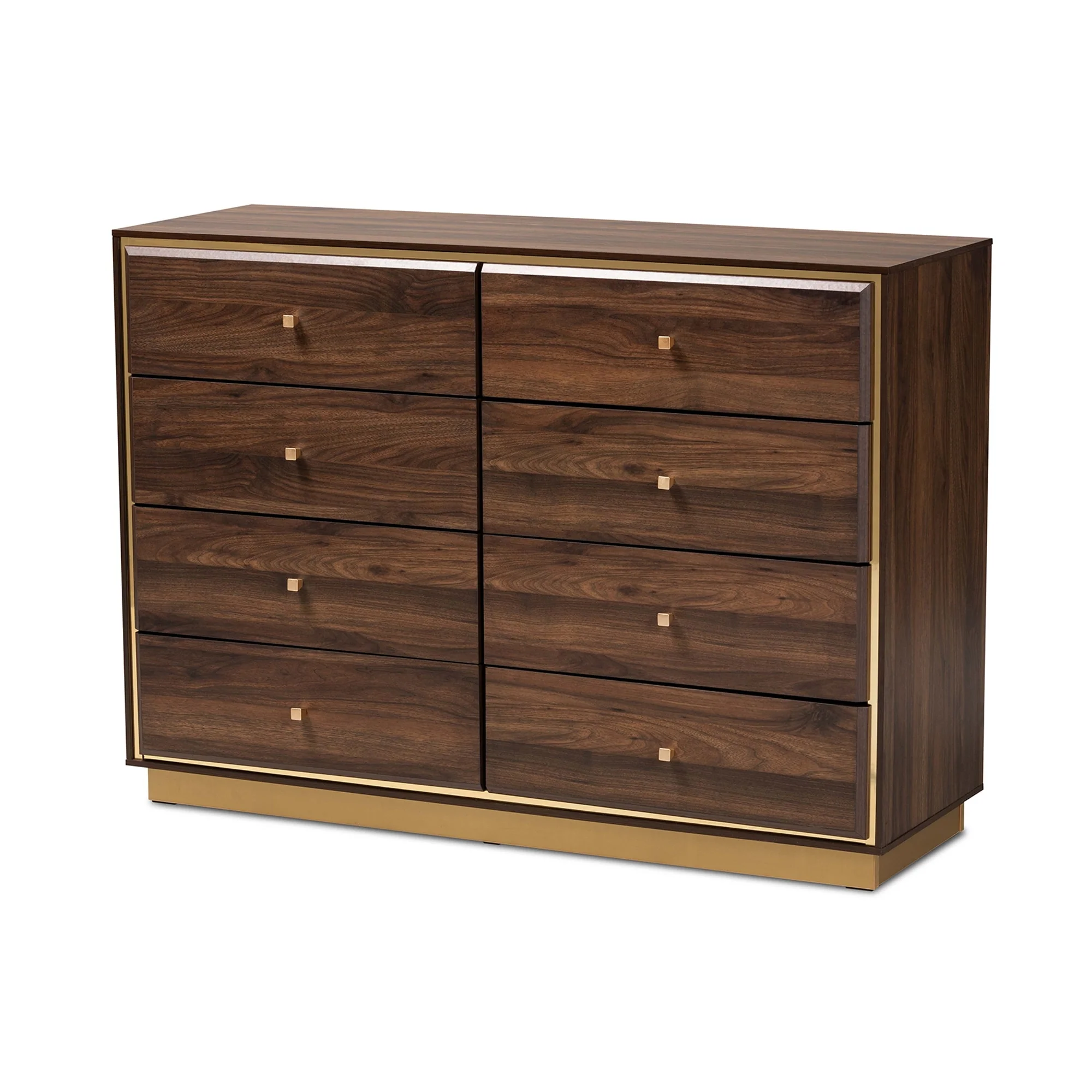 Cormac Modern & Contemporary 8-Drawer Metal-based Wood Dresser