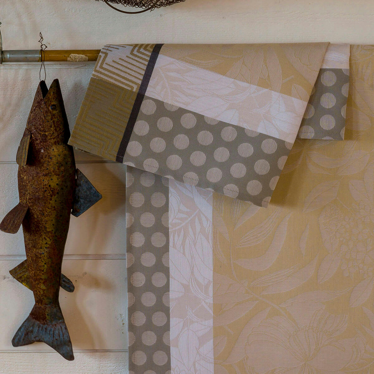 NATURE URBAINE - Serviette en coton chene 58 x 58