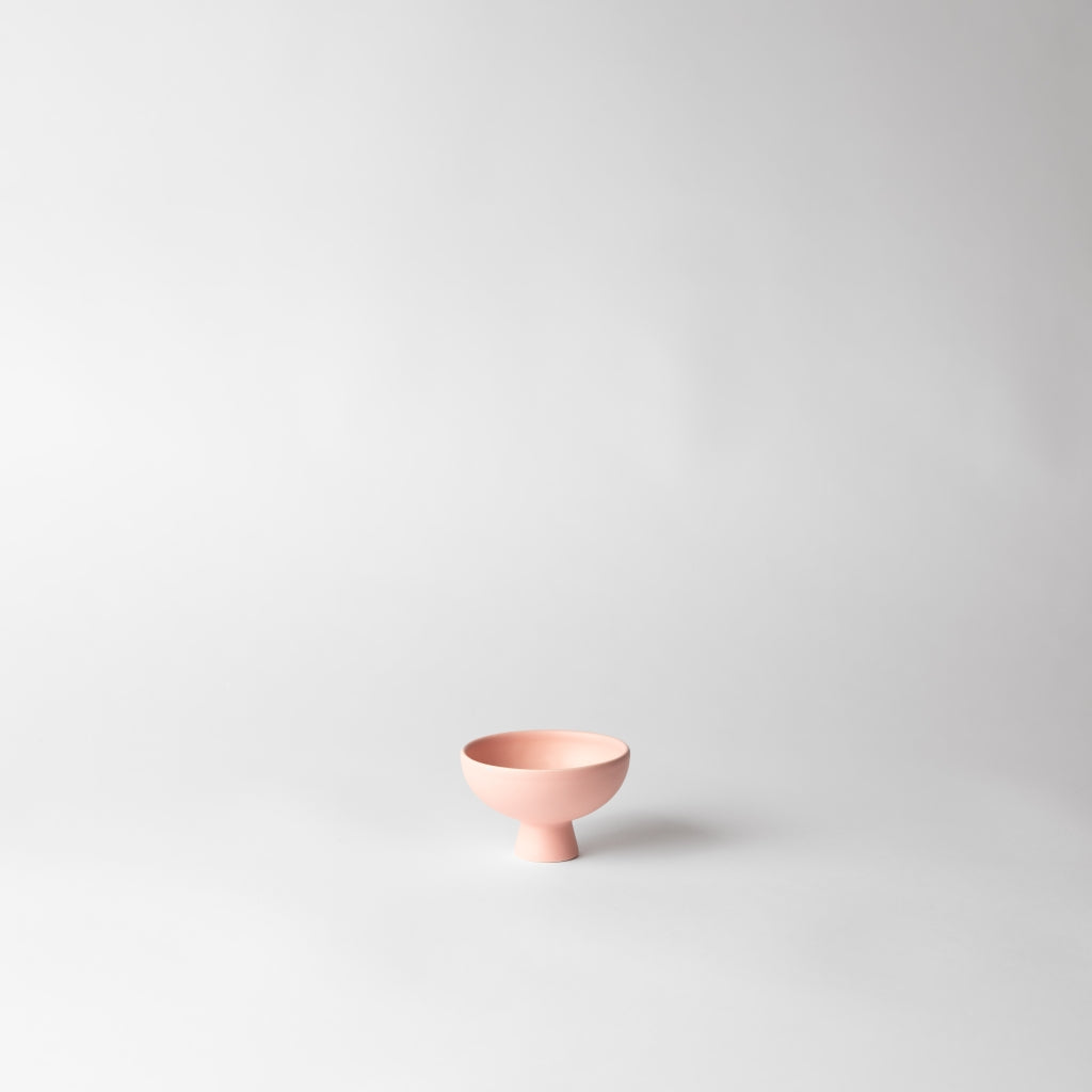 Coral Blush Mini Pedestal Accent Bowl