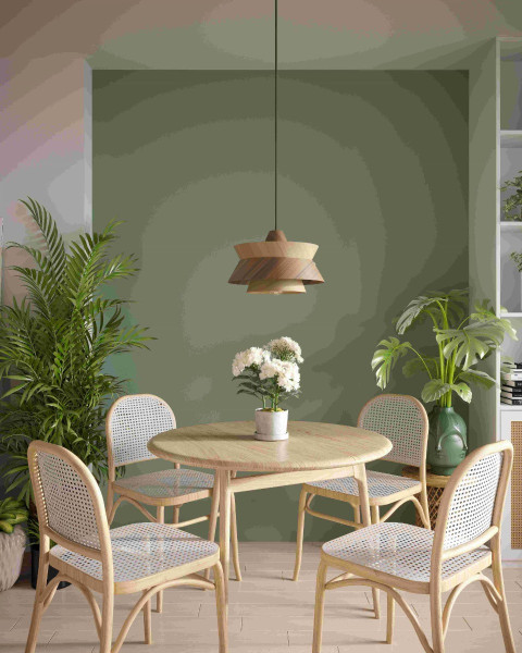 Lampa wisząca jasne drewno-ciemne drewno KIOTO 1xE27x60W Maxlight