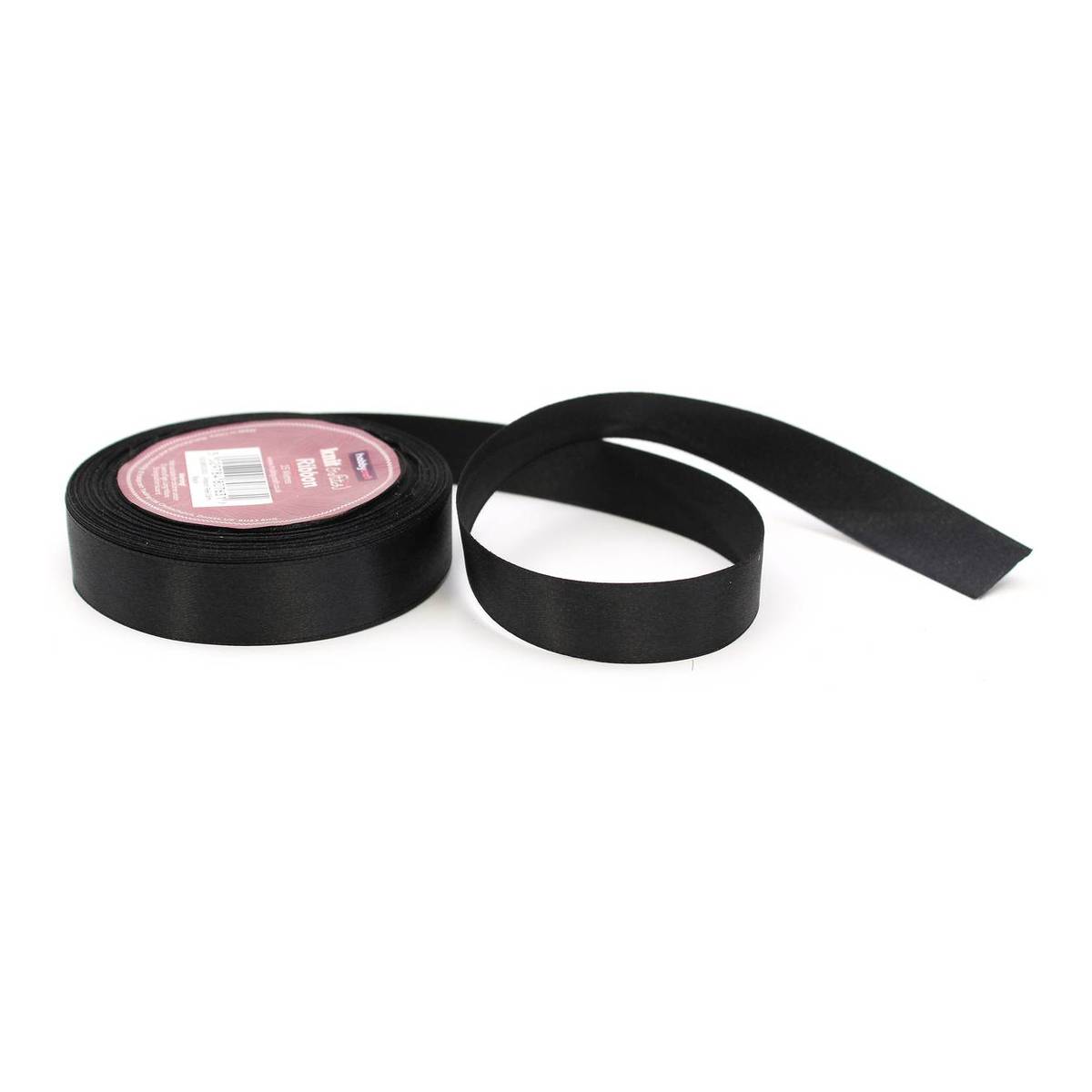 Black Satin Ribbon 20 mm x 15 m