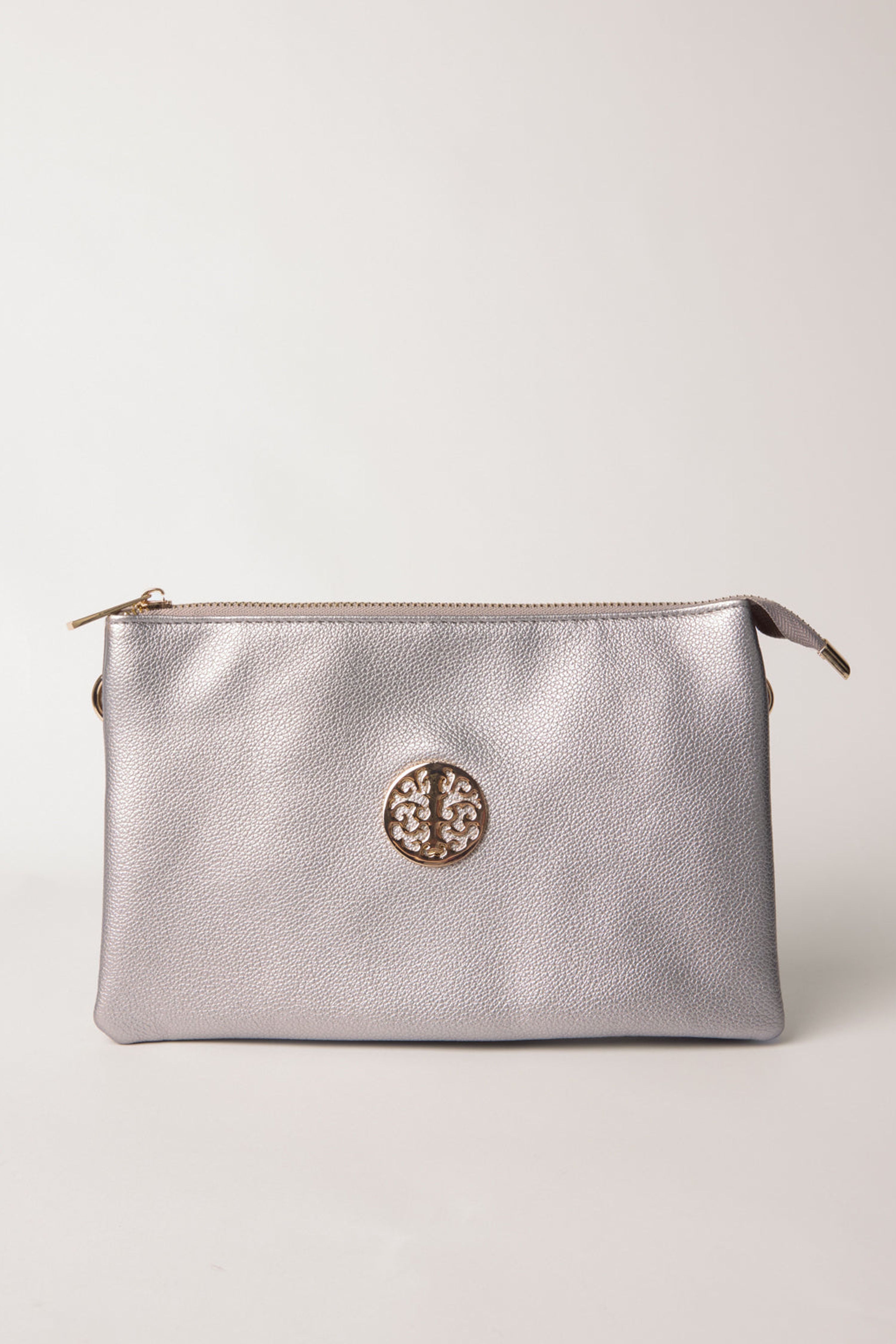 Blue Vanilla Clutch With Detachable Strap