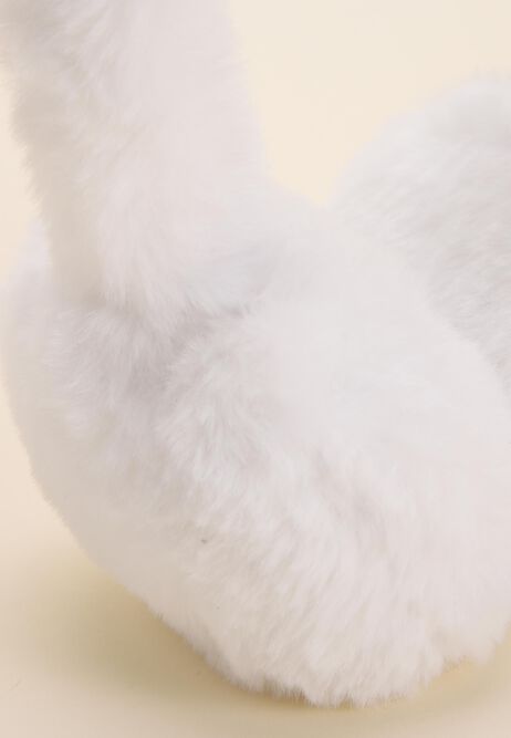 Younger Girls White Unicorn Adjustable Earmuffs