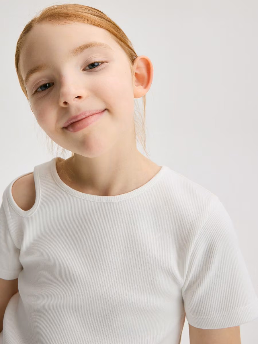 T-Shirt With Decorative Cut-Out