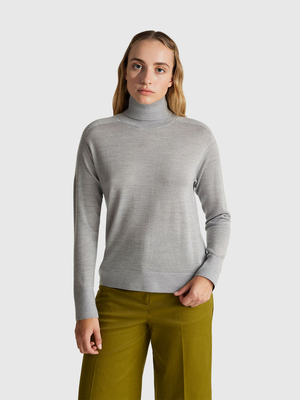 Turtleneck in pure Merino wool