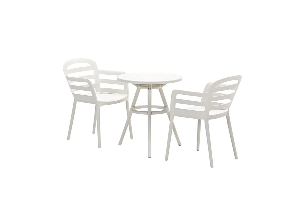 Garden Impressions tuintafel Faria zand kleurig - Ø60 cm
