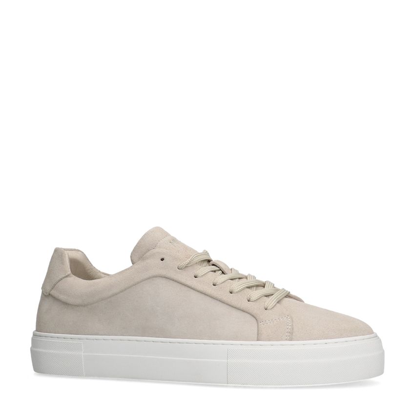 Manfield Beige suède sneakers