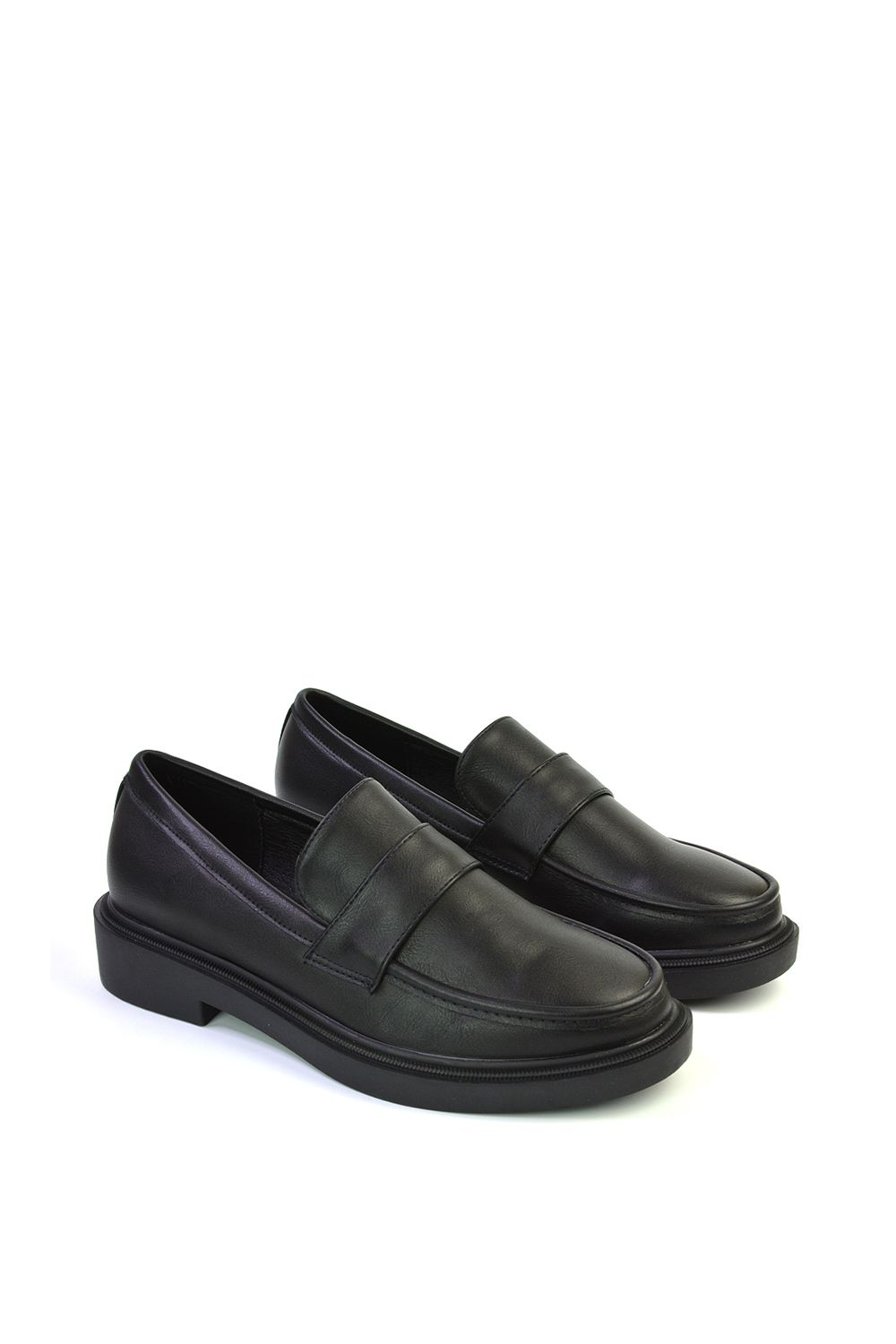 XY London Hanah' Chunky Loafers Flat Back To School Shoes