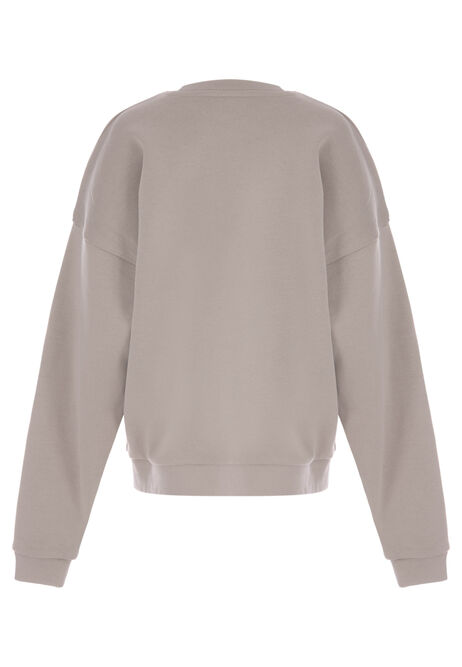 Older Girls Brown Teddy Bear Sweatshirt