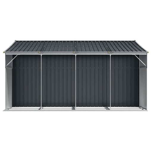 NNEVL Garden Shed Anthracite 277x365.5x179 cm Galvanised Steel