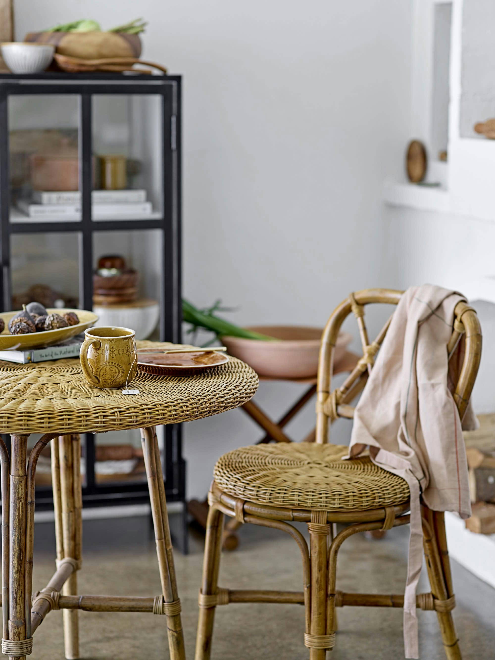 RANI - Assiette en grès marron