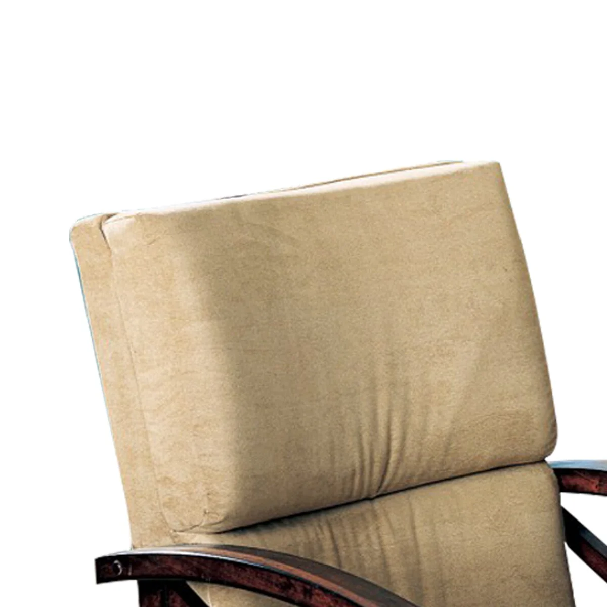 Upholstered Arm Game Chair, Brown - 38 H x 23 W x 27 L Inches