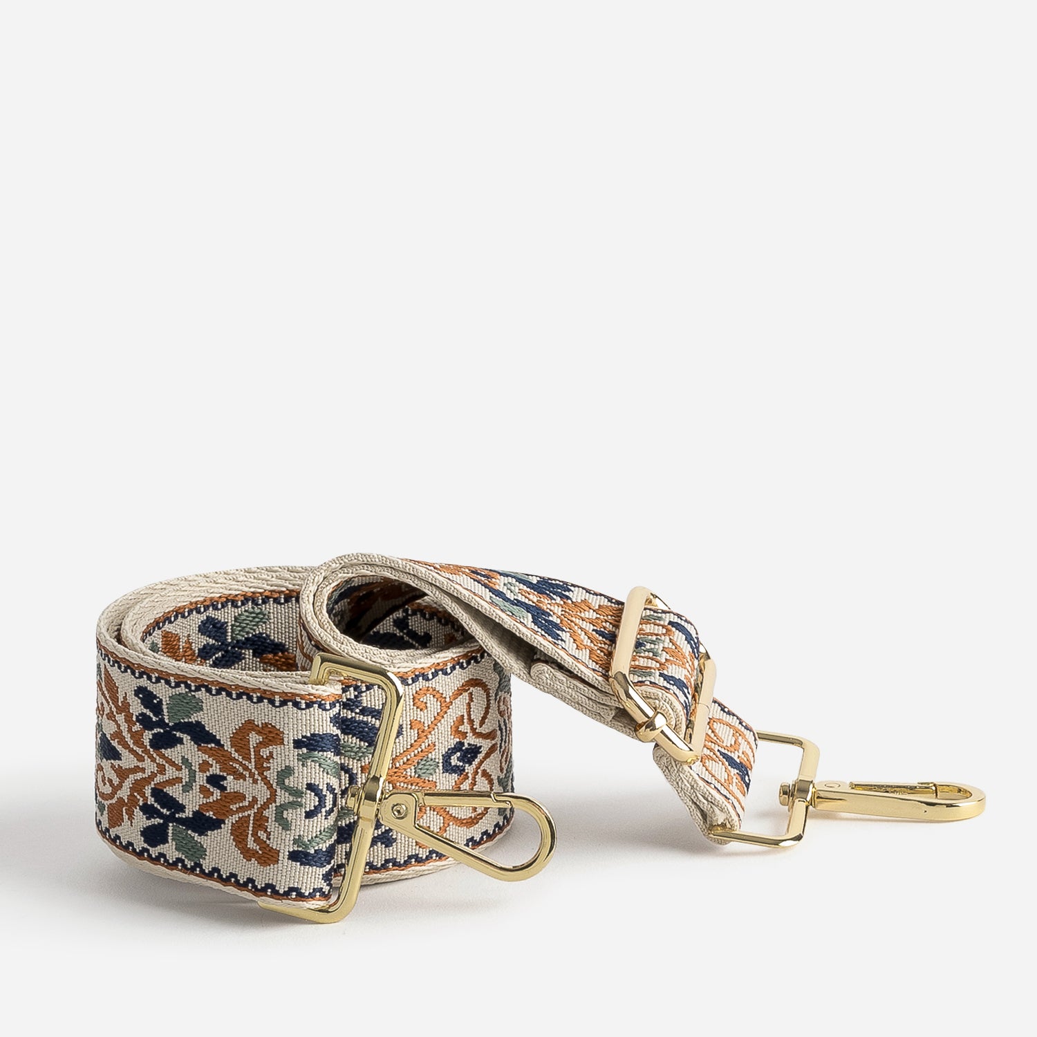 Bandoulière amovible TEXTO beige à motif indien