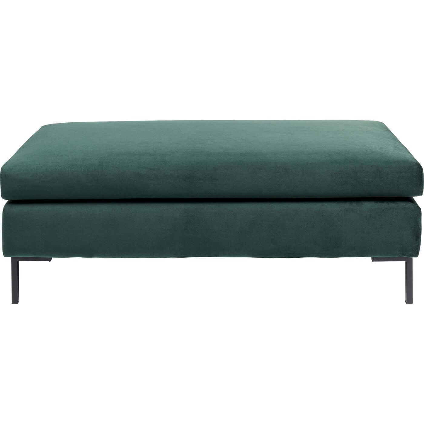 GIANNA - Pouf Gianna velours vert Kare Design