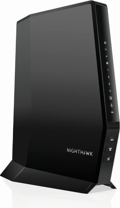 NETGEAR Nighthawk WiFi 6Cable Modem Router CAX30-100NAR Compatible with Xfinity  Spectrum  and Cox  AX2700 (Up to 2.7Gbps) DOCSIS 3.1 (Renewed)