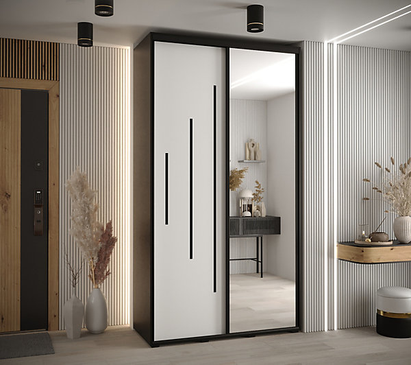 Armoire Davos 13 a portes coulissantes H. 235,2 x L. 140 x P. 60 2 portes