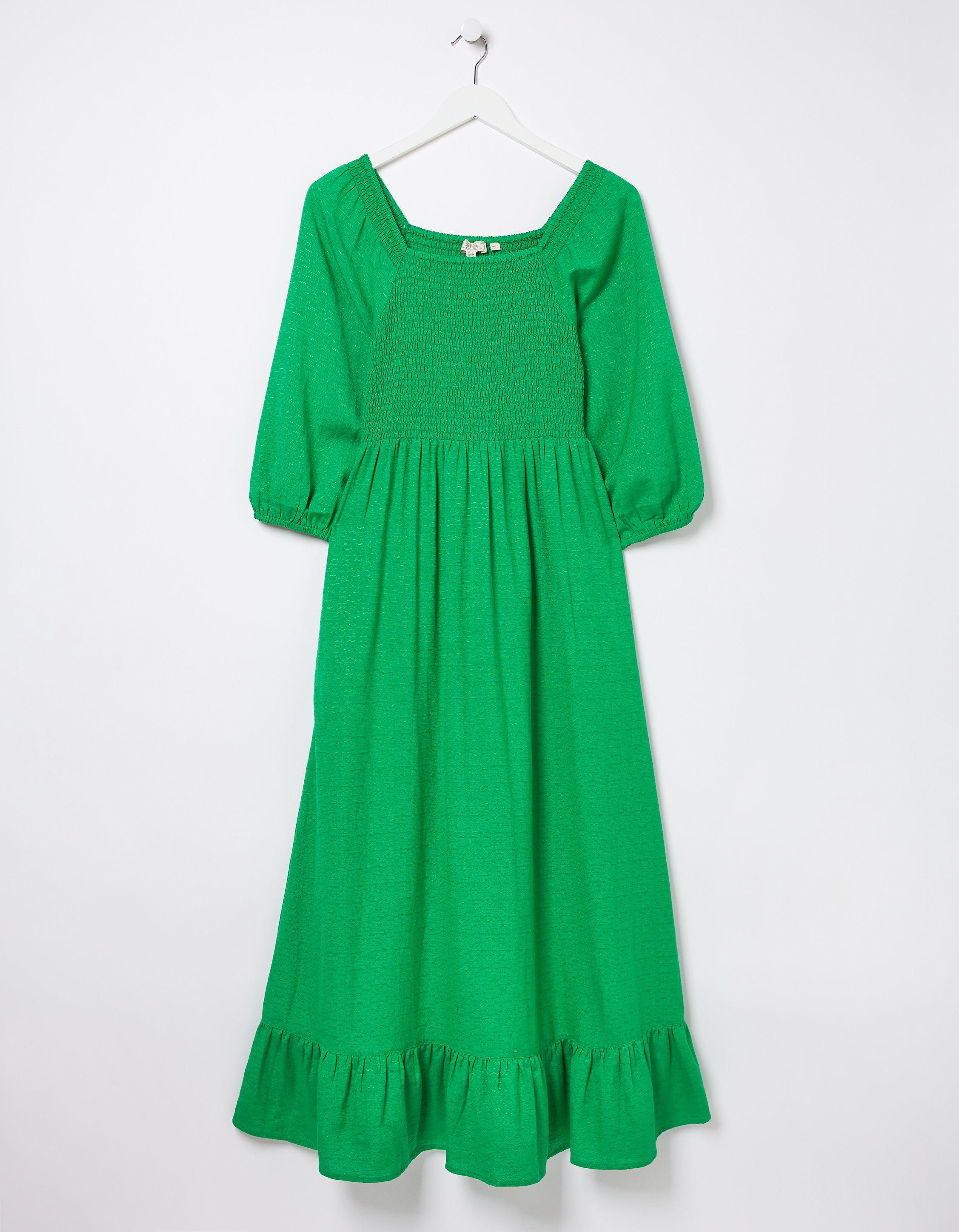 Adele Shirred Midi Dress