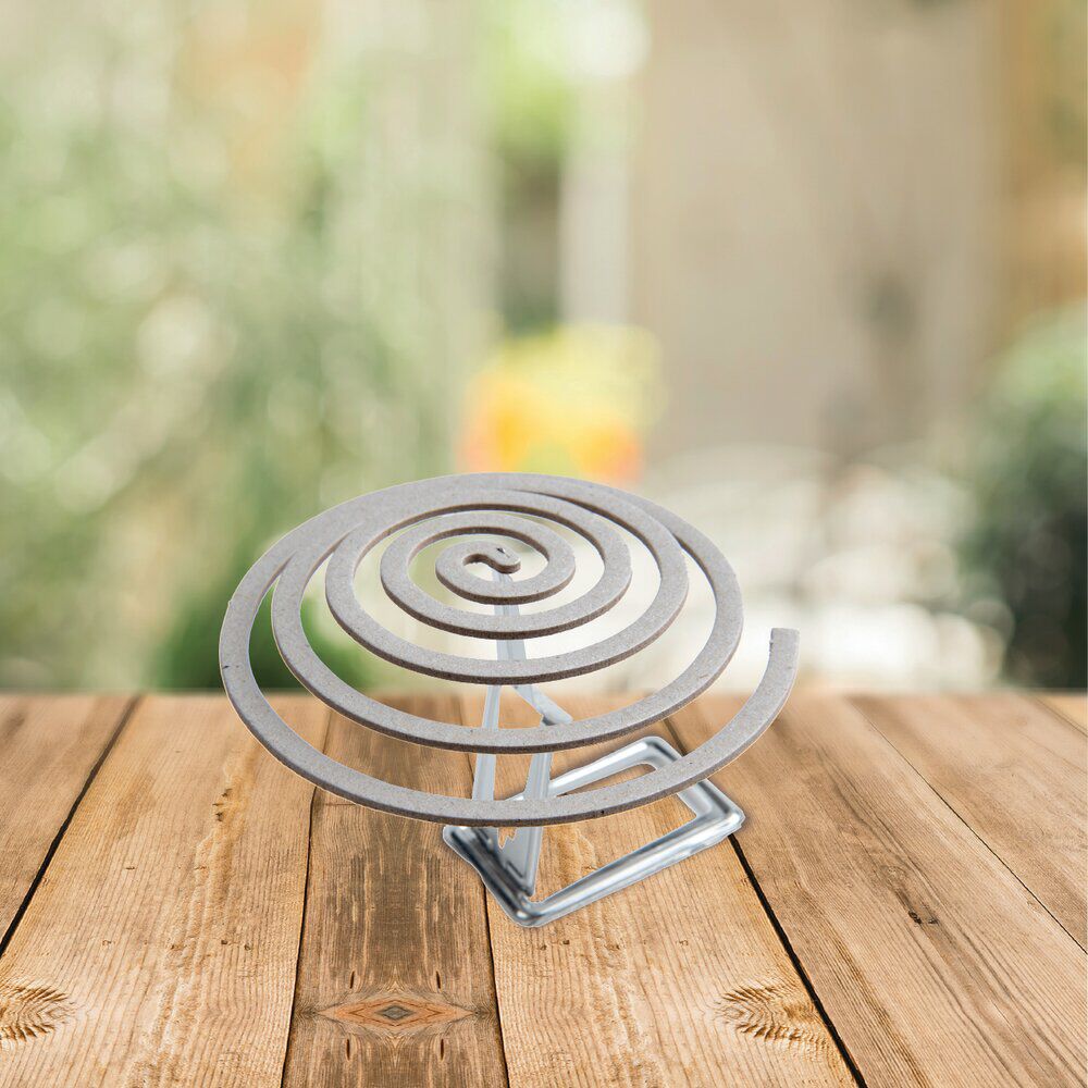 Spirale antimoustique 40H x10 avec support métal x2