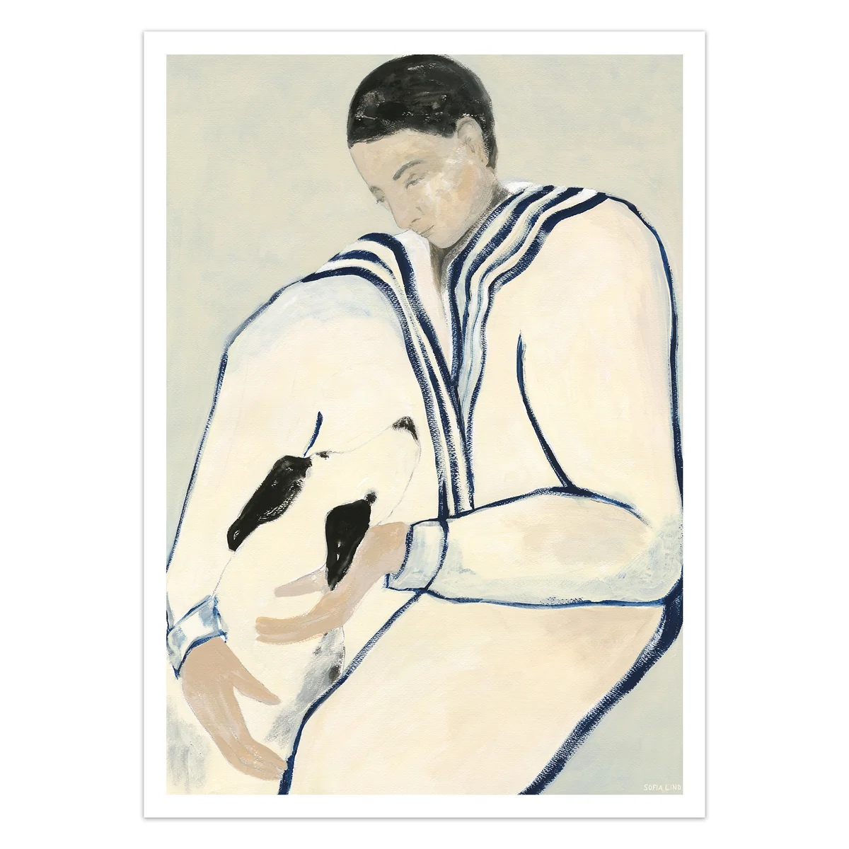 The Poster Club - Sofia Lind Man and Dog Poster