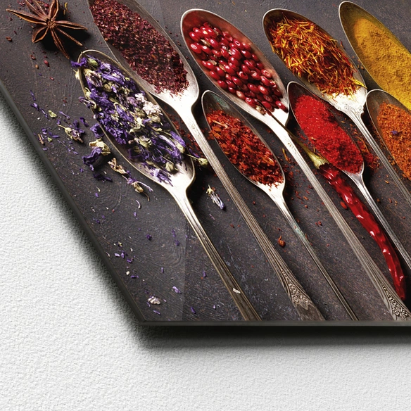 Glasbild »Spicery Collection«, mehrfarbig, Digitaldruck