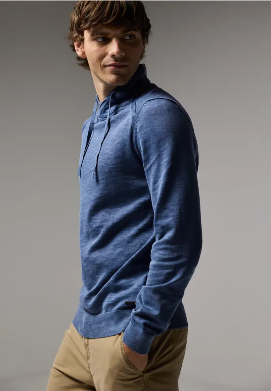 Pullover in Washed-Optik