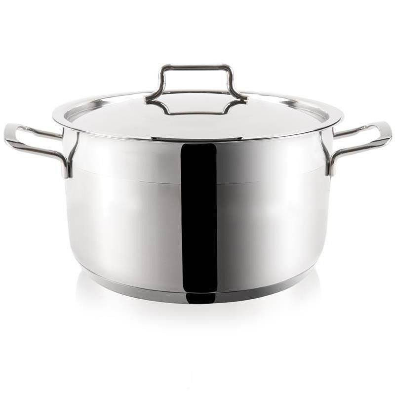 Garnek z pokrywką stalowy 20 cm 3 l ANETT