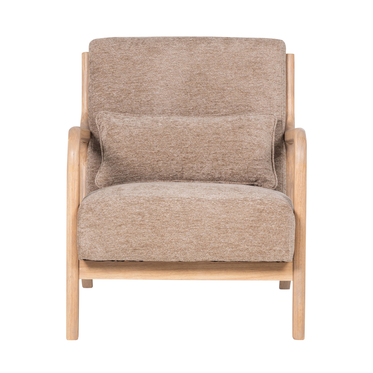 WOOOD fauteuil Mark - Chenille - Zand - 75x67x82