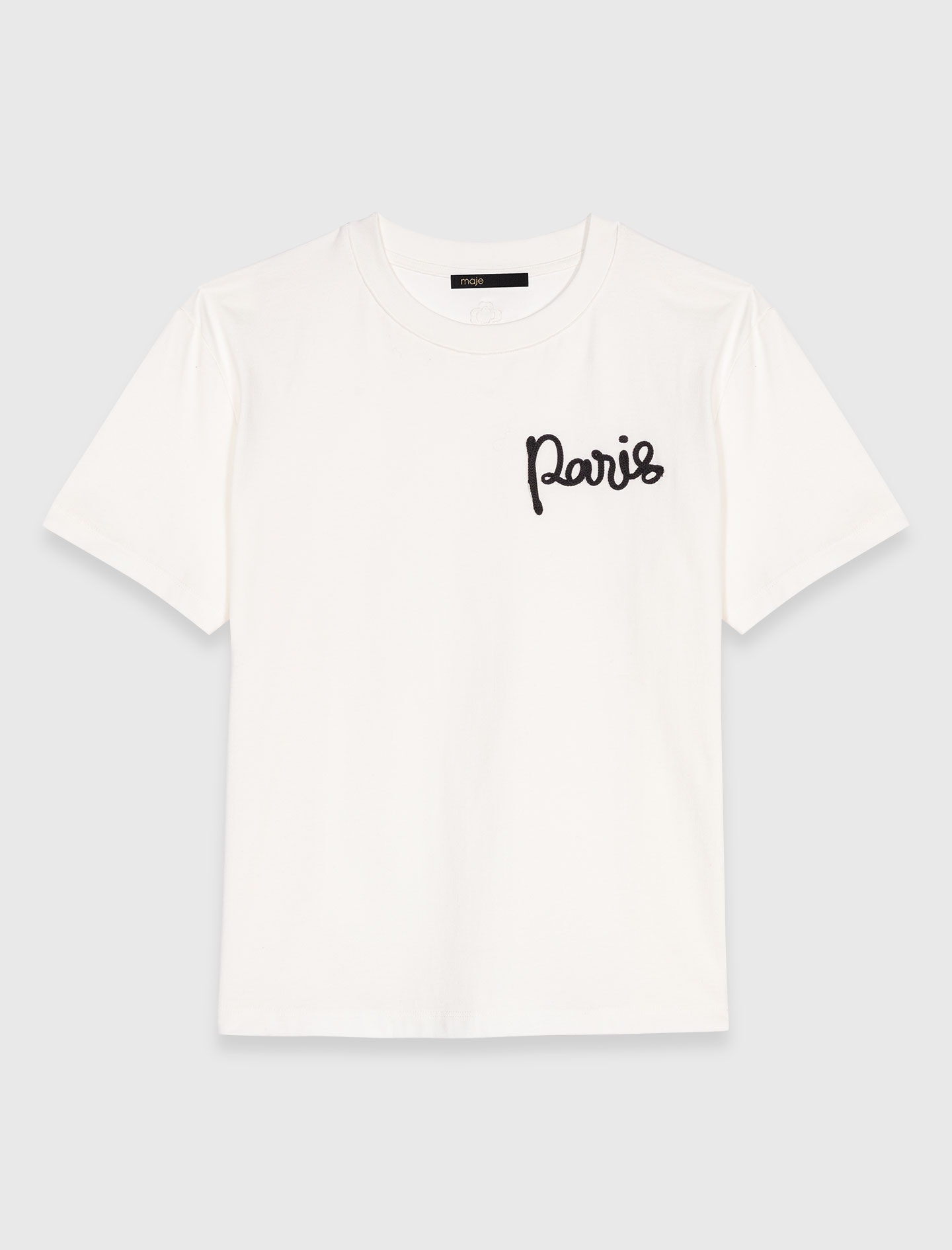 Tee shirt avec logo Paris brodé